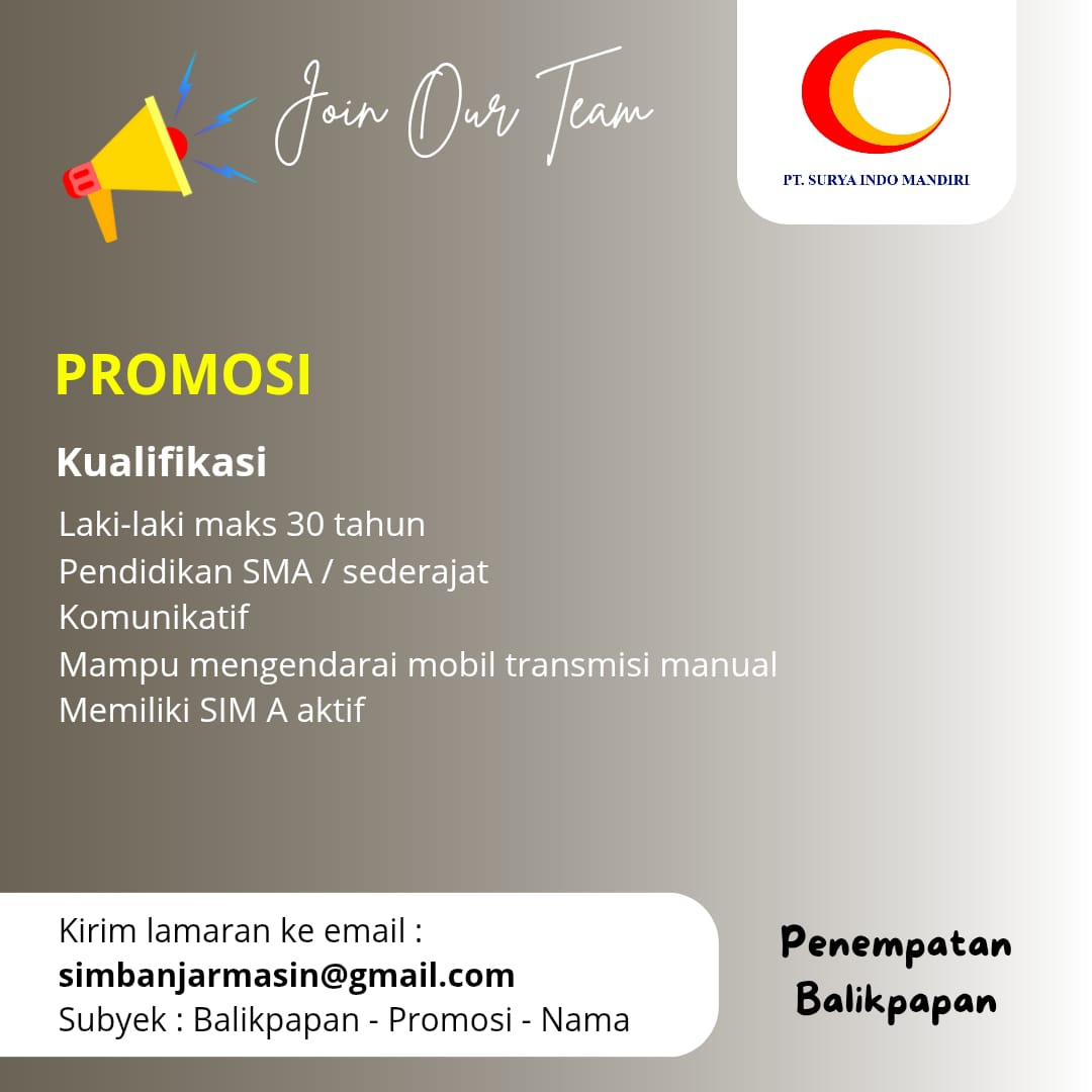 Bontang Promo Jobs: Your Career Awaits.
