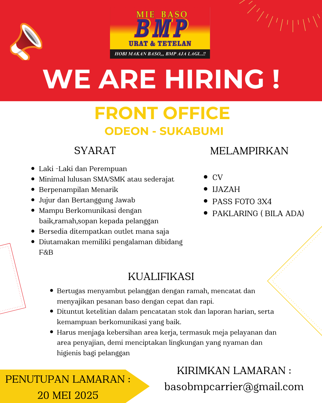 Lowongan Kerja Front Office Company Name Di Sukabumi - Lowongankerjaonline.id Here'S One Suggestion: Front Office Opportunity: Be The Face Of Success In Sukabumi!