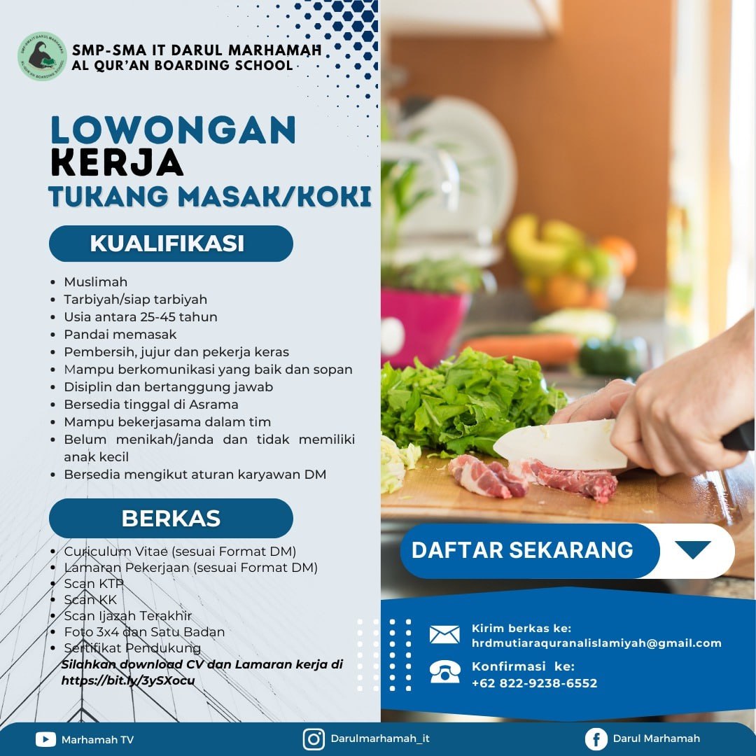 Lowongan Kerja Guru Pkn, Guru Biologi, Musyrifah, Perawat, Guru Public Speaking, Jurnalistik, Tukang Masak, Staff Bagian Umum Di Kota Makassar - Lowongankerjaonline.id Berikut Satu Usulan Judul Alternatif: &Quot;Rekrutmen Pelbagai Talenta Di Makassar: Guru, Nakes, Jurnalis, Koki, &Amp; Staf Umum Dicari!&Quot;